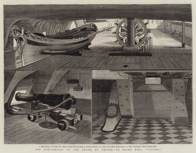 El Aniversario de la Muerte de Nelson, a Bordo del HMS Victory de William Edward Atkins