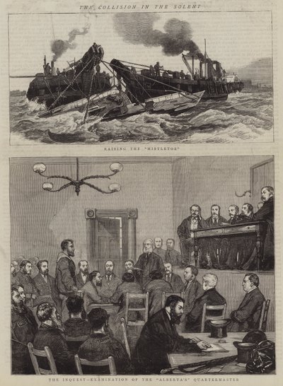 La Colisión en el Solent de William Edward Atkins