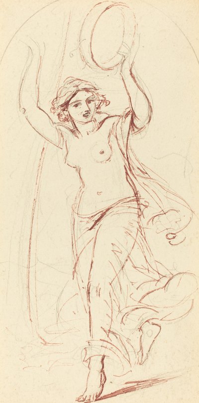 Mujer Bailando con una Pandereta de William Edward Frost