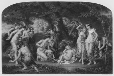 Desarme de Cupido, del cuadro en la Colección Real (grabado) de William Edward Frost