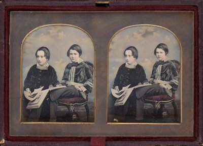 Retrato de dos niños de William Edward Kilburn