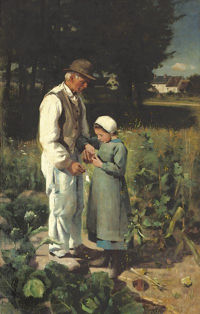 En los campos, Anvers sur Oise, 1882 de William Edward Stott