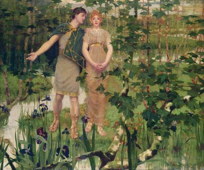 El valle feliz, 1898 de William Edward Stott