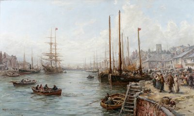 Puerto de Douglas, Isla de Man de William Edward Webb