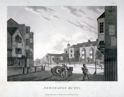 Newington Butts, Southwark, Londres, 1792 de William Ellis
