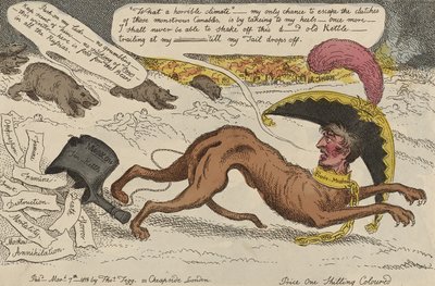 El sabueso corso acosado por los osos de Rusia, 7 de marzo de William Elmes