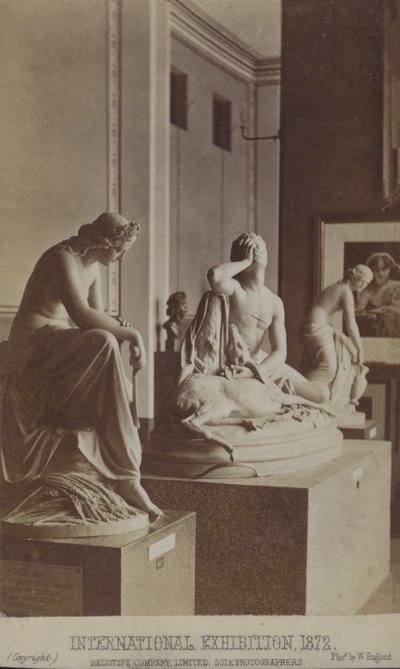 Estatuas en exhibición en la Exposición Internacional, Londres de William England