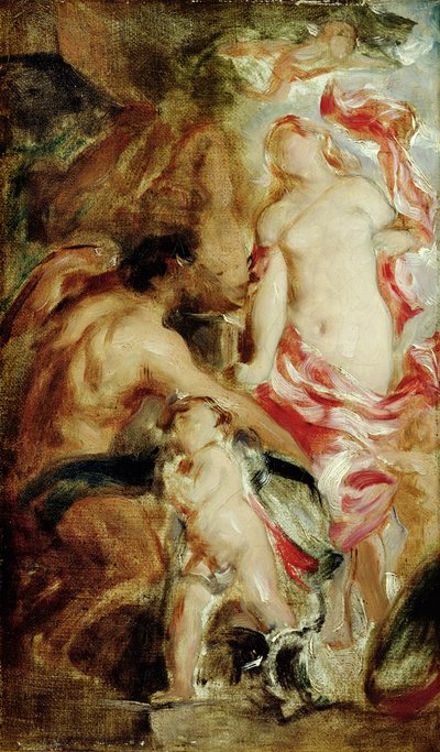 Estudio alegórico, un boceto de William Etty