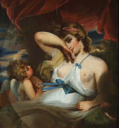 Diosa y Cupido de William Etty