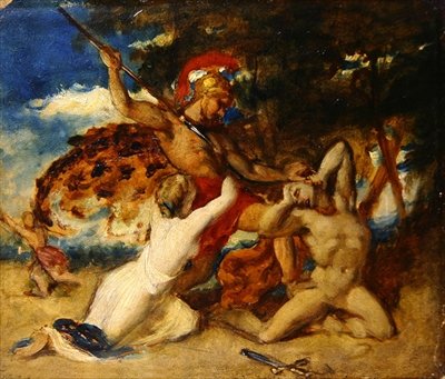 La misericordia intercediendo por los vencidos de William Etty