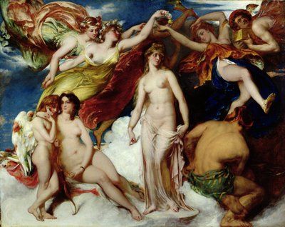Pandora coronada por las estaciones de William Etty