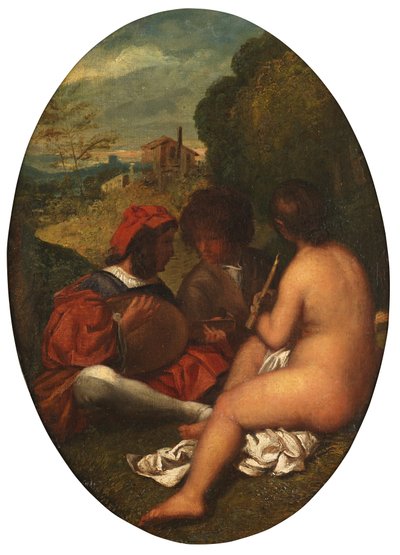 Concierto Pastoral, después de Tiziano de William Etty