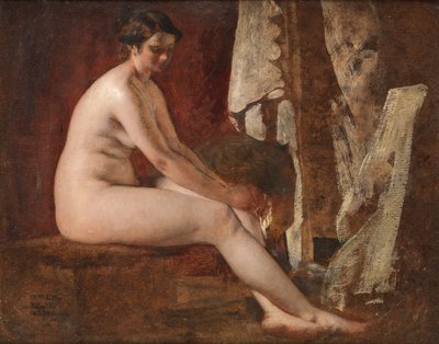 desnudo sentado de William Etty