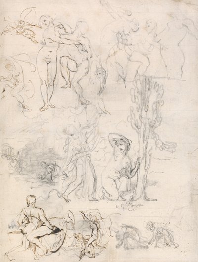 Hoja de bocetos de William Etty