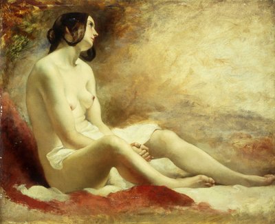 Estudio de un desnudo drapeado de William Etty
