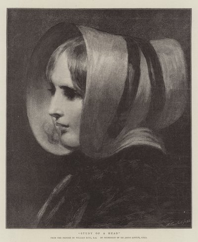 Estudio de una Cabeza de William Etty