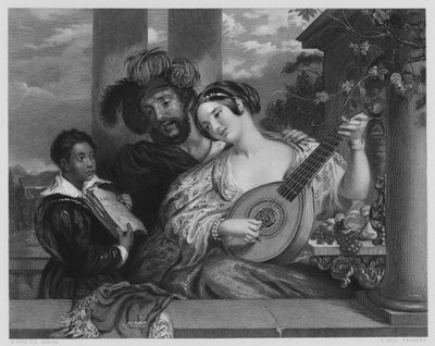 El Dueto, del cuadro en la Galería Vernon de William Etty