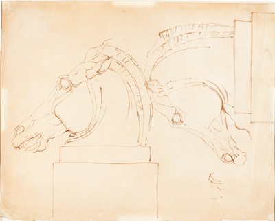 El caballo de Selene de los Mármoles de Elgin de William Etty