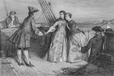Minna tomando la pistola de Bunce para defenderse a sí misma y a su hermana de William Ewart Lockart