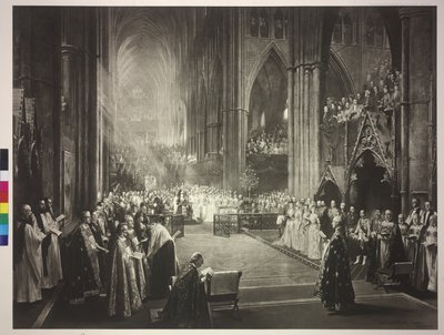 Ceremonia del 50 aniversario del trono de la reina Victoria en la Abadía de Westminster el 21.6.1887 de William Ewart Lockhart