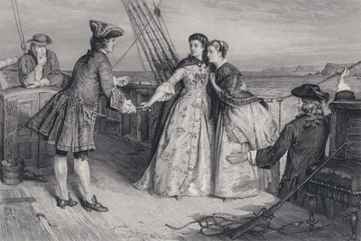 Ilustración para El Pirata de Sir Walter Scott de William Ewart Lockhart