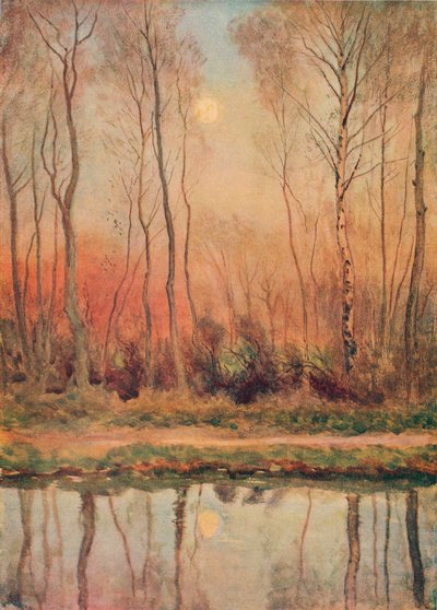 Un Canal de Surrey, Tarde de William Eyre Walker