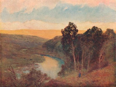 Sol de la tarde en las colinas de Galloway, c. 1893 de William Eyre Walker