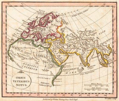 Mapa del mundo antiguo de William Faden