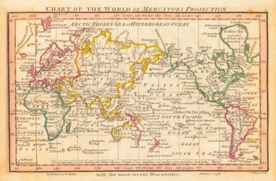 Mapa del mundo de William Faden