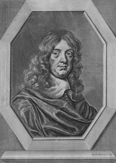 Abraham Cowley, poeta inglés de William Faithorne