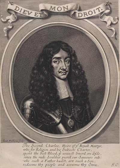 Rey Carlos II de William Faithorne