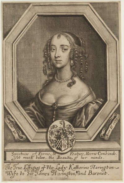 Lady Katherine Harrington de William Faithorne