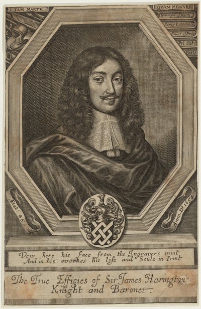 Sir James Harrington, baronet de William Faithorne
