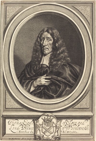 Thomas Bruce, Conde de Elgin de William Faithorne after Sir Anthony van Dyck