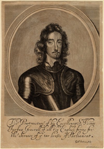 Thomas Fairfax, 3er Lord Fairfax de Cameron, 1645 de William Faithorne the Elder