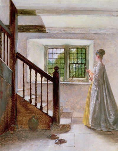 Interior en Haddon Hall, siglo XIX de William Fettes Douglas