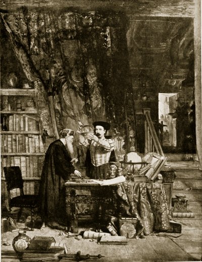 El alquimista, ilustración de 