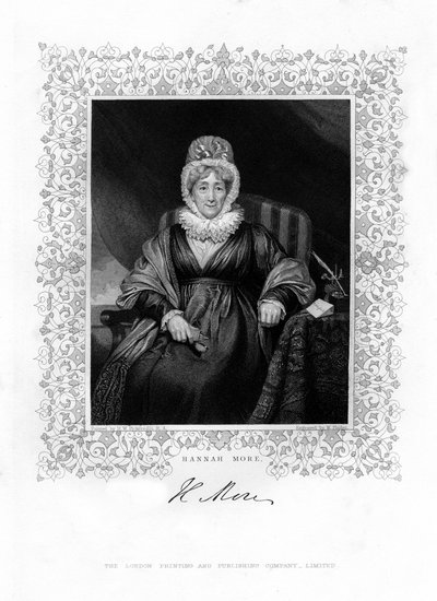 Hannah More, escritora religiosa y filántropa inglesa de William Finden