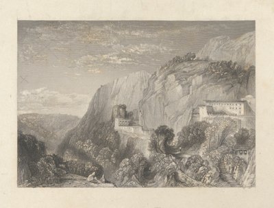 Monte Líbano y Convento de San Antonio de William Finden