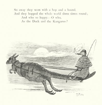 El pato y el canguro (grabado) de William Foster