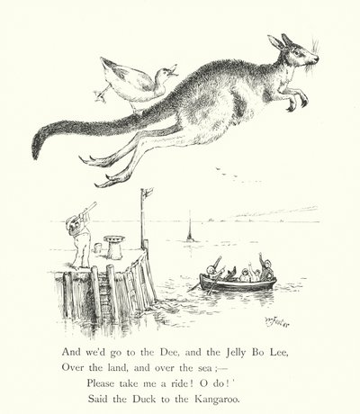 El pato y el canguro (grabado) de William Foster