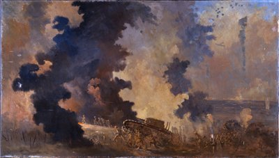 Dieppe, agosto de 1942 (óleo sobre lienzo) de William Francis Longstaff