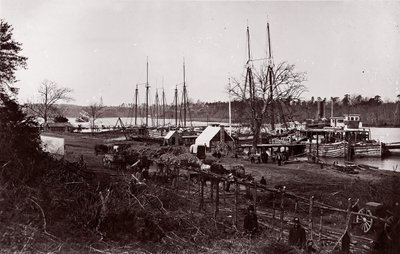 Broadway Landing, río Appomattox de William Frank Browne