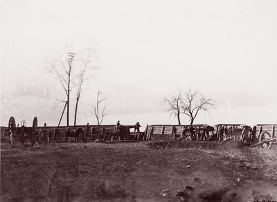 Fuerte Brady, Virginia, cerca de Dutch Gap de William Frank Browne