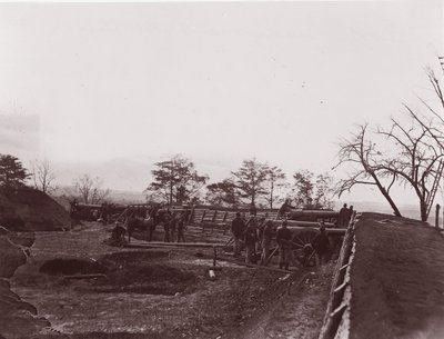 Cerca de Dutch Gap, Virginia. Fort Brady, ca. 1865. de William Frank Browne