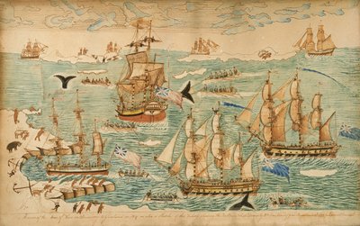 Una visión de los hombres de guerra en el descubrimiento de Groenlandia de William Frankland