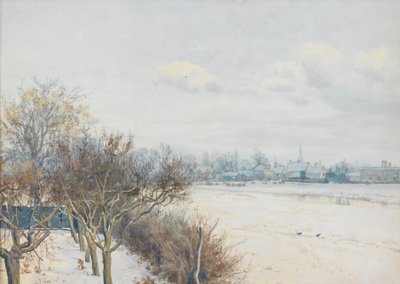 Invierno en el valle de Ouse, 1891 de William Fraser Garden