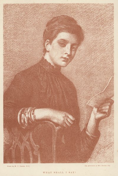 ¿Qué debo decir? de William Frederick (after) Yeames