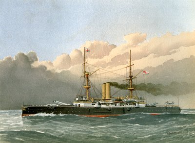 HMS Royal Sovereign, acorazado de primera clase de la Royal Navy de William Frederick Mitchell