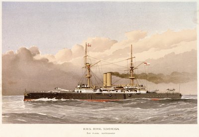 Acorazado HMS "Royal Sovereign de William Frederick Mitchell